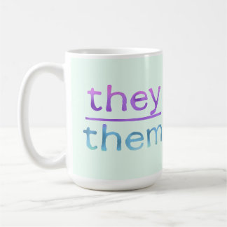 Pronoun They Them Colorful Mug