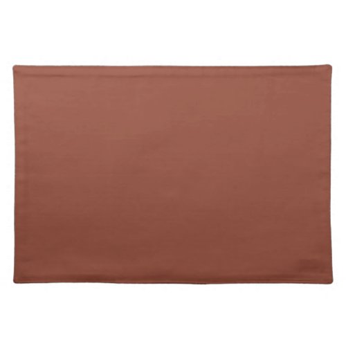 Pronounced Brick Solid Color Fall Shade SW 0008 Cloth Placemat