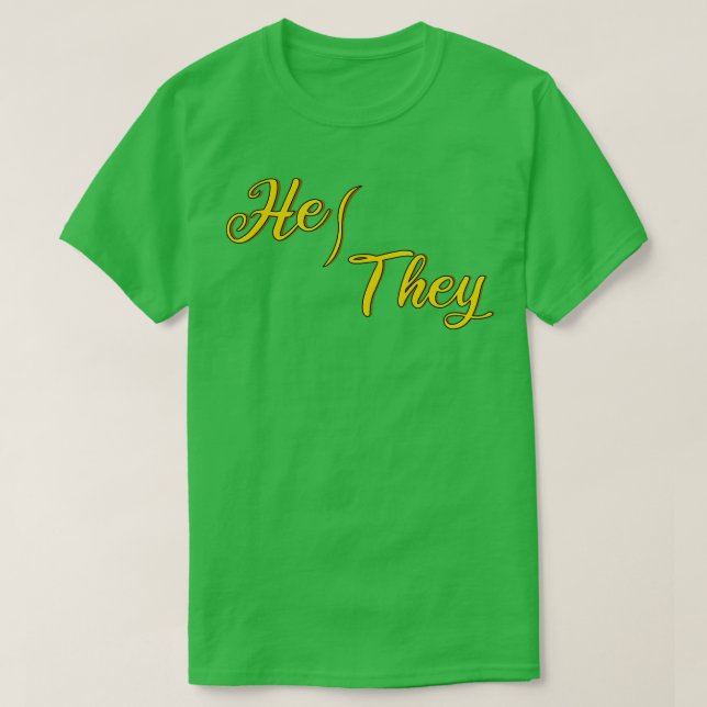 Pronouns 3 T-Shirt (Design Front)