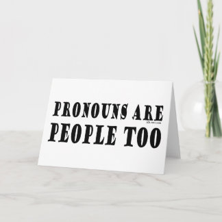 Pronouns Card