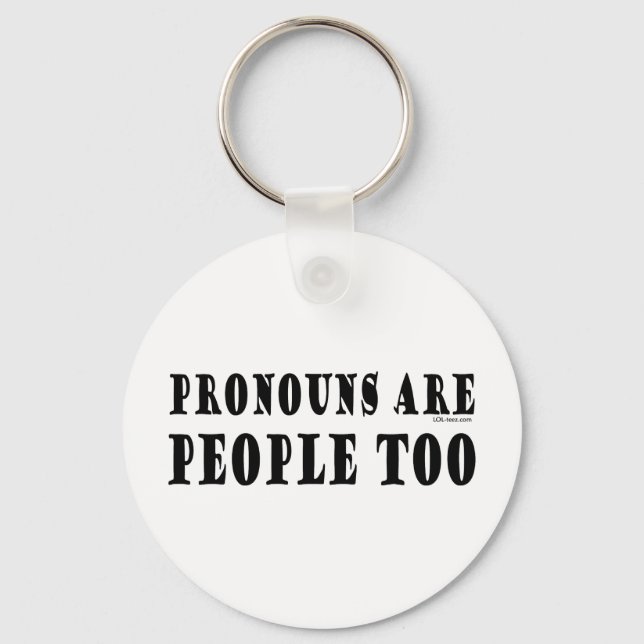 Pronouns Keychain (Front)
