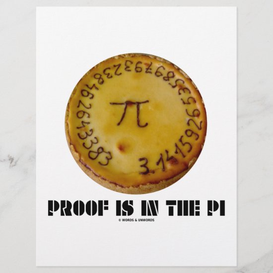 Proof Is In The Pi (Pi On Baked Pie)