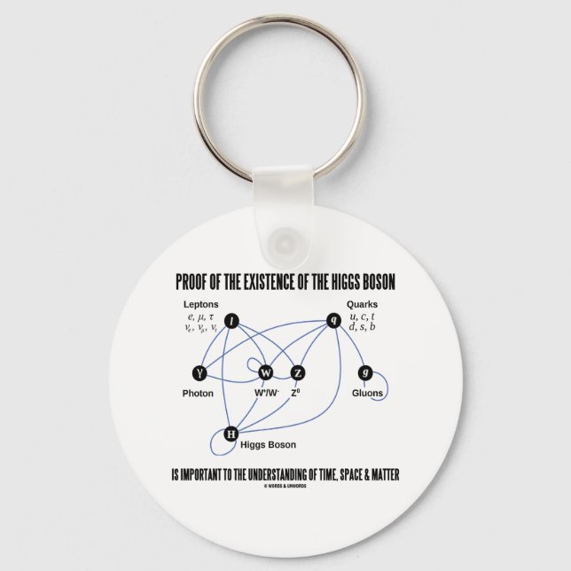 Proof Of The Existence Of The Higgs Boson Keychain (Front)