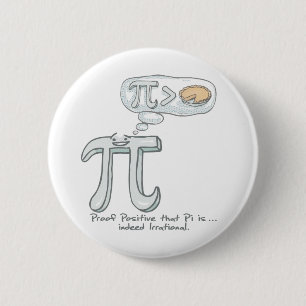 Proof that Pi is Irrational Pinback Button