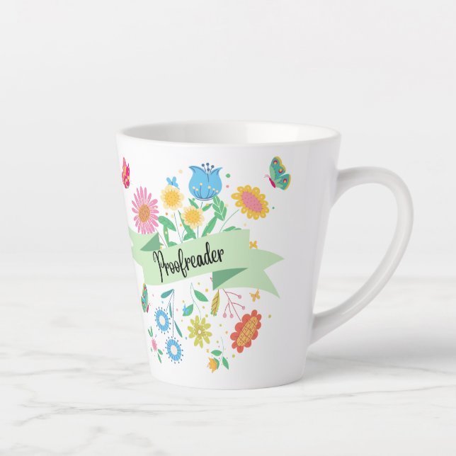 Proofreader Spring Floral Mug (Right)