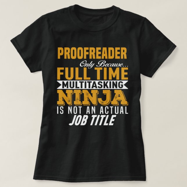 Proofreader T-Shirt (Design Front)