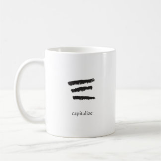 proofreaders' mark mug -- capitalize