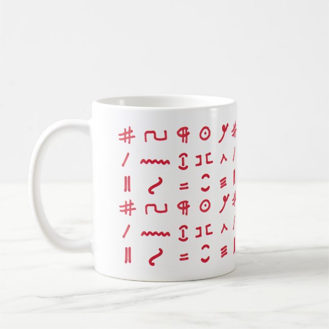 Proofreader's marks mug (Left)