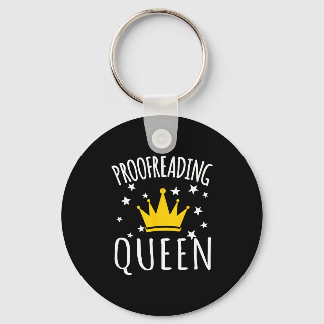 Proofreading Humor Funny Proofreading Quote Proofr Keychain (Front)