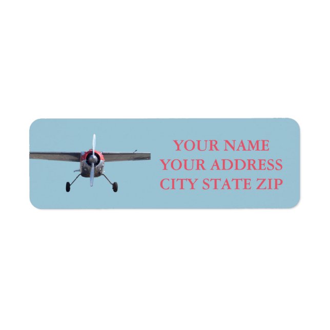 Prop Plane Label (Front)