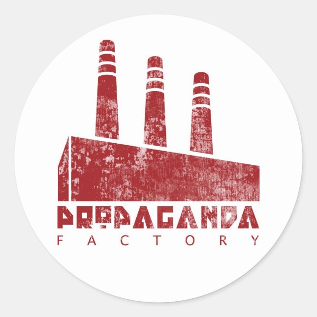 Propaganda factory sticker (Front)