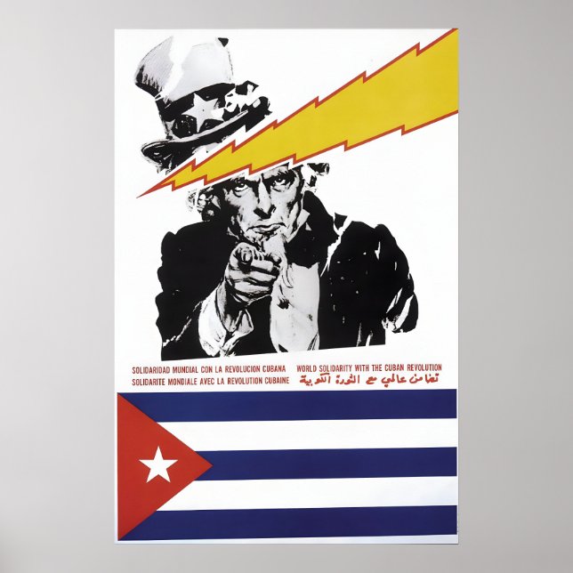 Propaganda Poster Cuba World Solidarity with the (Front)