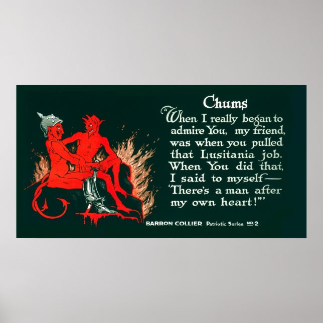 PROPAGANDA POSTER FROM World War 1 - 1918 (Front)