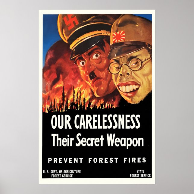Propaganda Poster USA Prevent Forest Fires - Our (Front)