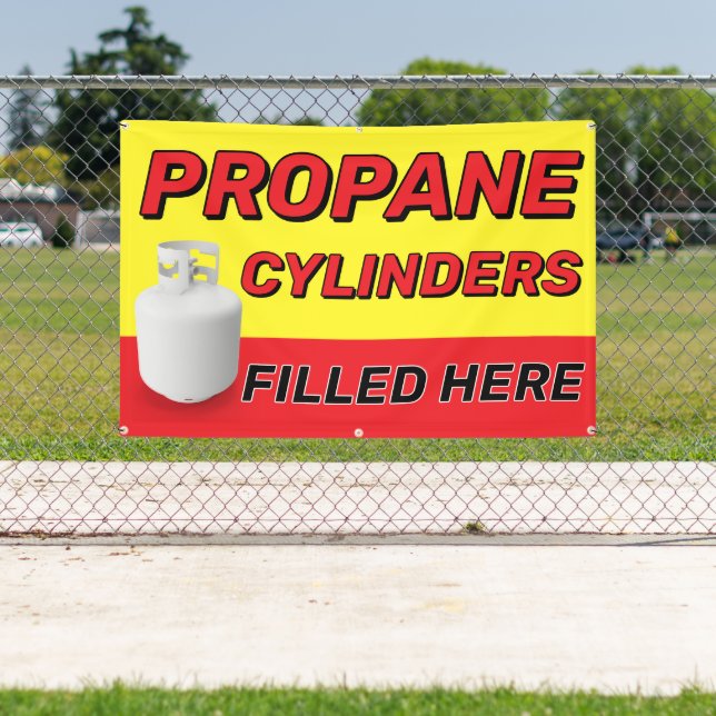 Propane Cylinders Filled Here Advertising  Banner (Insitu)