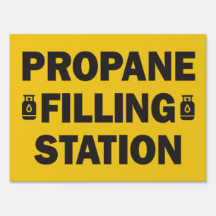 Propane Gas Filling Station Business Sign