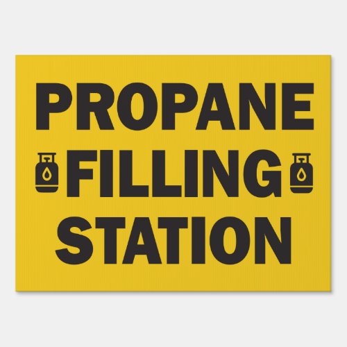 Propane Gas Filling Station Business Sign