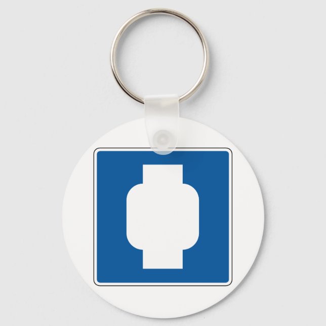 Propane Street Sign Keychain (Front)
