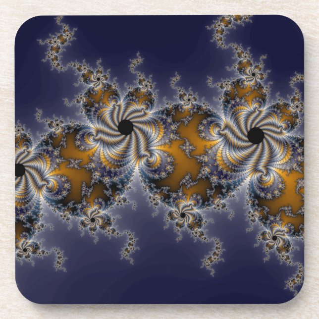 Propelleflora - Swirl Fractal Beverage Coaster (Front)