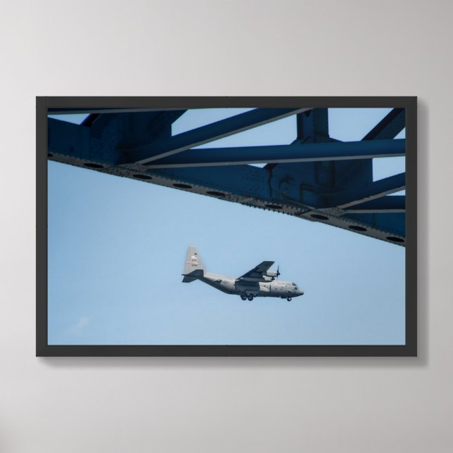 Propeller Airplane Value Poster Paper (Matte) (Framed Front)