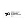 Propeller Plane Return Address Rubber Stamp