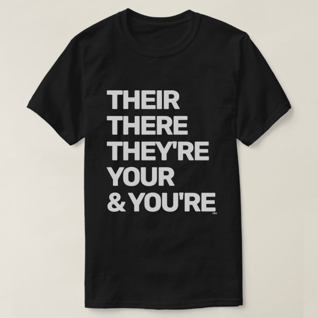 Proper Grammar T-Shirt (Design Front)