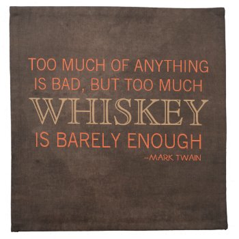 Proper Guys Whiskey Quote Cocktail Napkins by Musicat at Zazzle