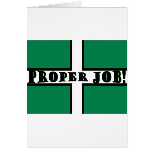 Proper Job - Devon Cards (Front)