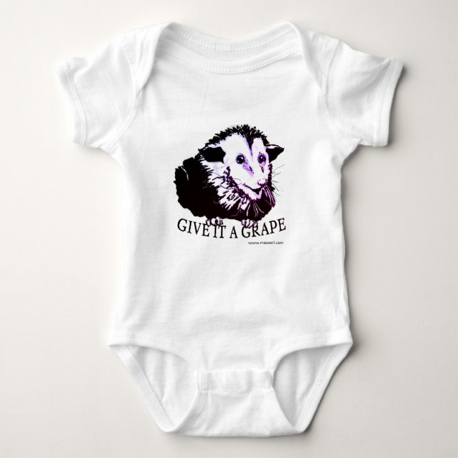 Proper Possum Baby Bodysuit (Front)