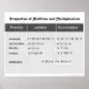 Properties of Addition and Multiplication Poster | Zazzle