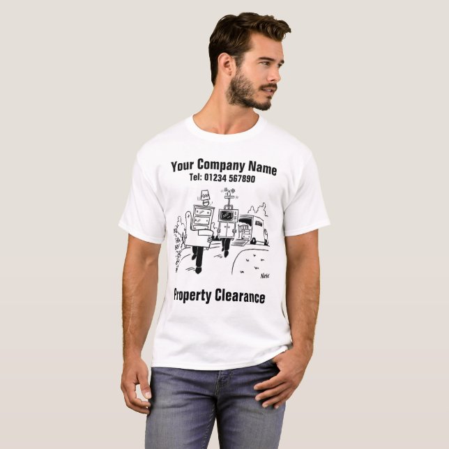 Property Clearance or House Clearance T-Shirt (Front Full)
