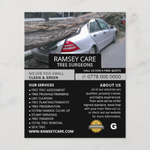 Property Damage - Tree Surgeon - Arborist Flyer