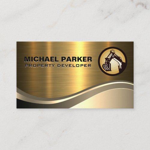 Property Developer Logo  Construction Business Card
