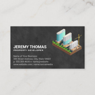 Property Developing Real Estate Business Card