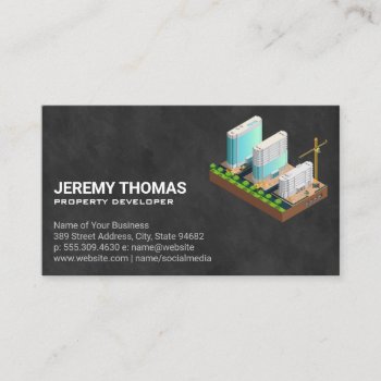 Property Developing | Real Estate Business Card by lovely_businesscards at Zazzle