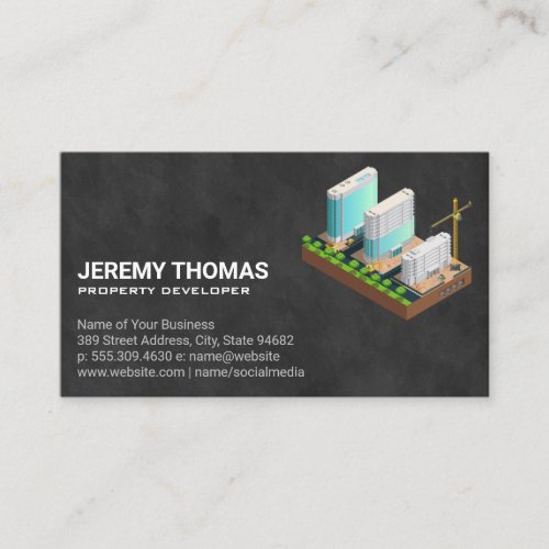 Property Developing  Real Estate Business Card