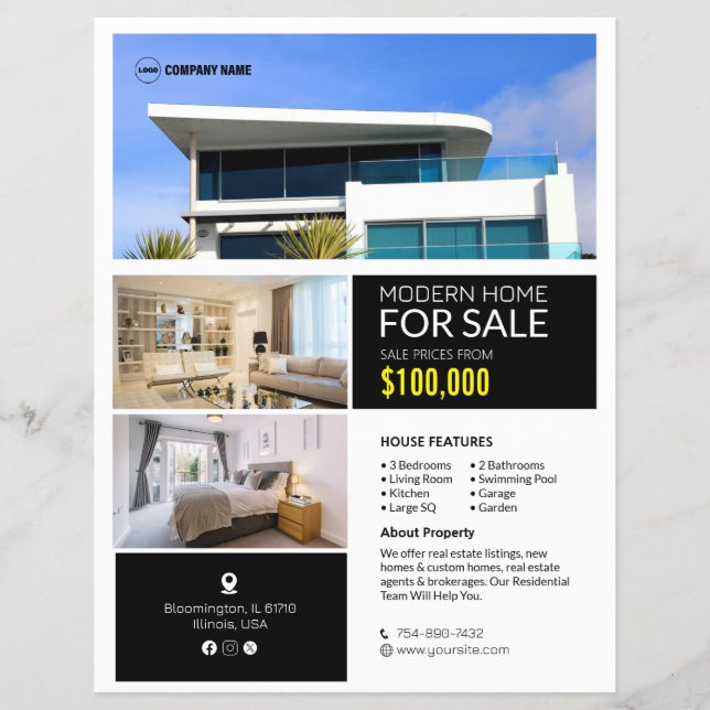 Property For Sale Custom Flyer (Front)