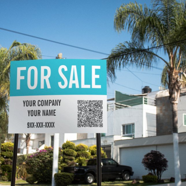 Property For Sale QR Code Real Estate Sign (Property For Sale QR Code Real Estate Sign)