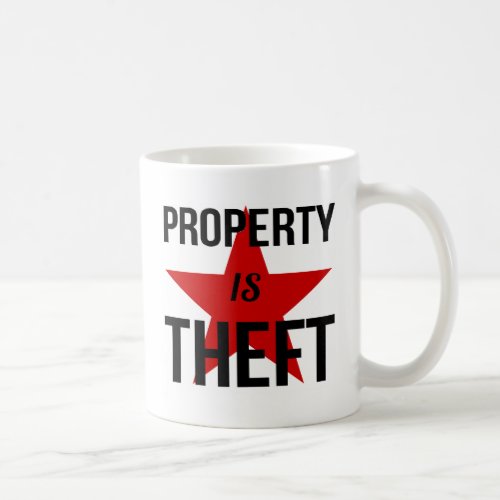 Property is Theft _ Anarchist Socialist Communist Coffee Mug