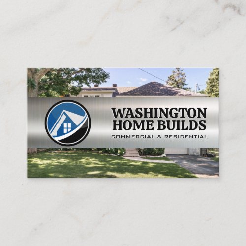 Property Logo  Residential Background Business Card