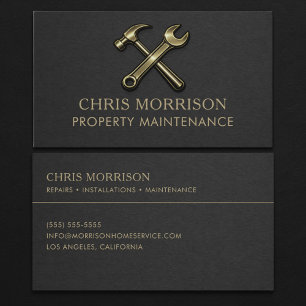 Property Maintenance Professional Business Card