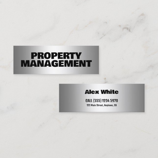 Property Management Mini Business Card (Front/Back)