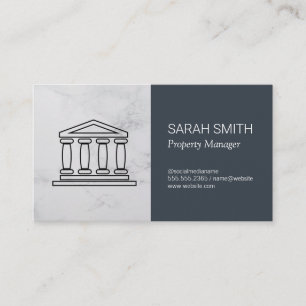 Property Management Real Estate Agent Business Card
