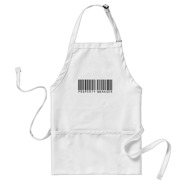 Property Manager Bar Code Adult Apron (Front)
