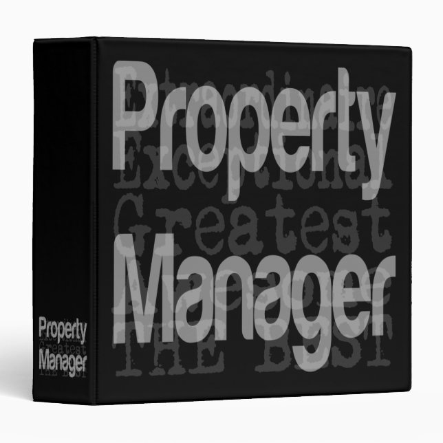 Property Manager Extraordinaire 3 Ring Binder (Front/Spine)