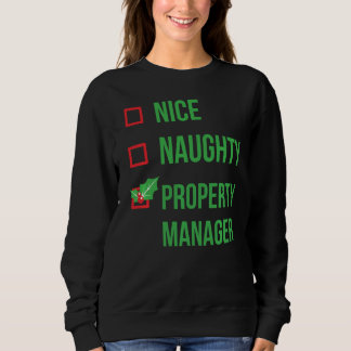Property Manager Funny Pajama Christmas Sweatshirt