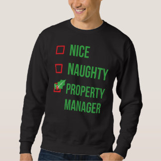 Property Manager Funny Pajama Christmas Sweatshirt