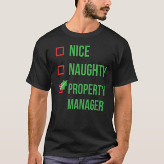 Property Manager Funny Pajama Christmas T-Shirt