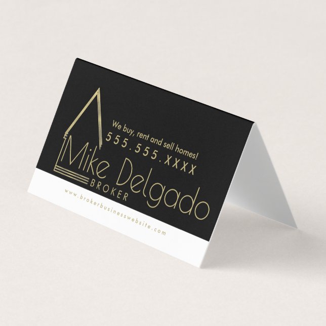 Property Manager Home Sales Broker  Business Card (Front)