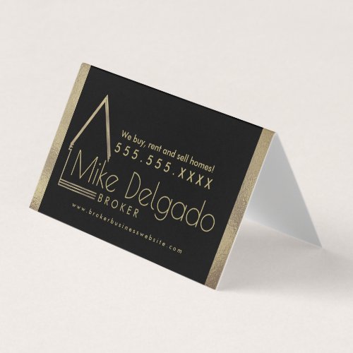  Property Manager Home Sales Broker  Gold  Business Card